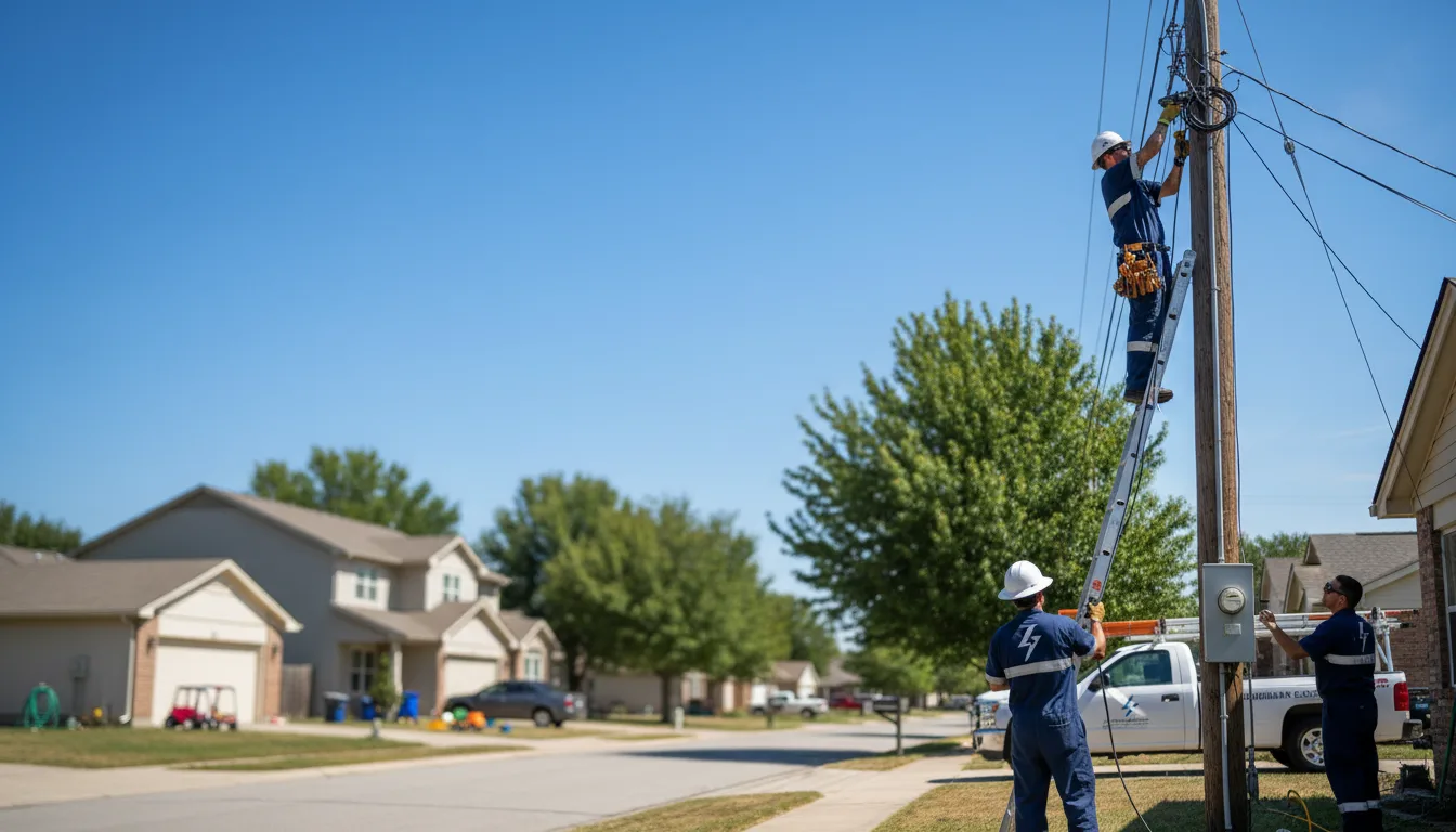 Residential electrician providing installation services in Bonanza, UT